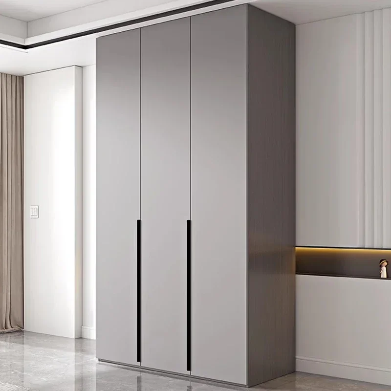 Simple Storage Wardrobes Wooden Hanging Dressers Baby Cupboard For Clothes Ropero Para Ropa De Madera Home Furniture