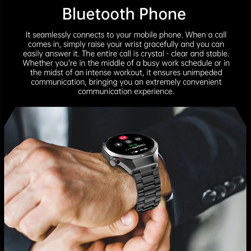 IMOSI 新しいアウトドアスポーツスマートウォッチメンズ 360*360 HD ディスプレイ心拍数フィットネス防水ビジネス Bluetooth 通話 Ftiness 腕時計