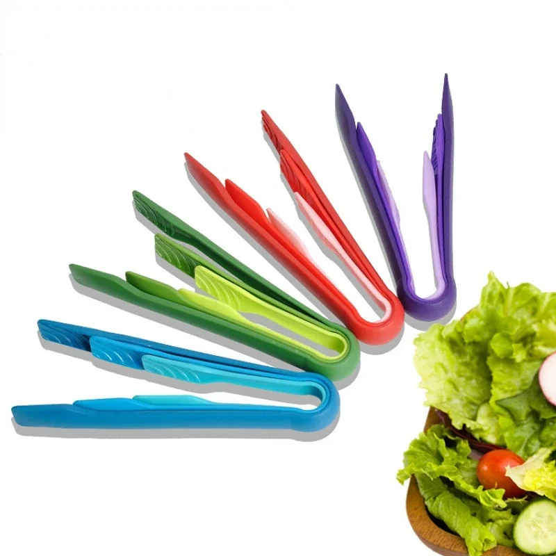 

Colorful Bread Clip Three-piece Set Food Grade PP Plastic Food Clip Vegetable Clip Kitchen Plastic Food Cake Accessories