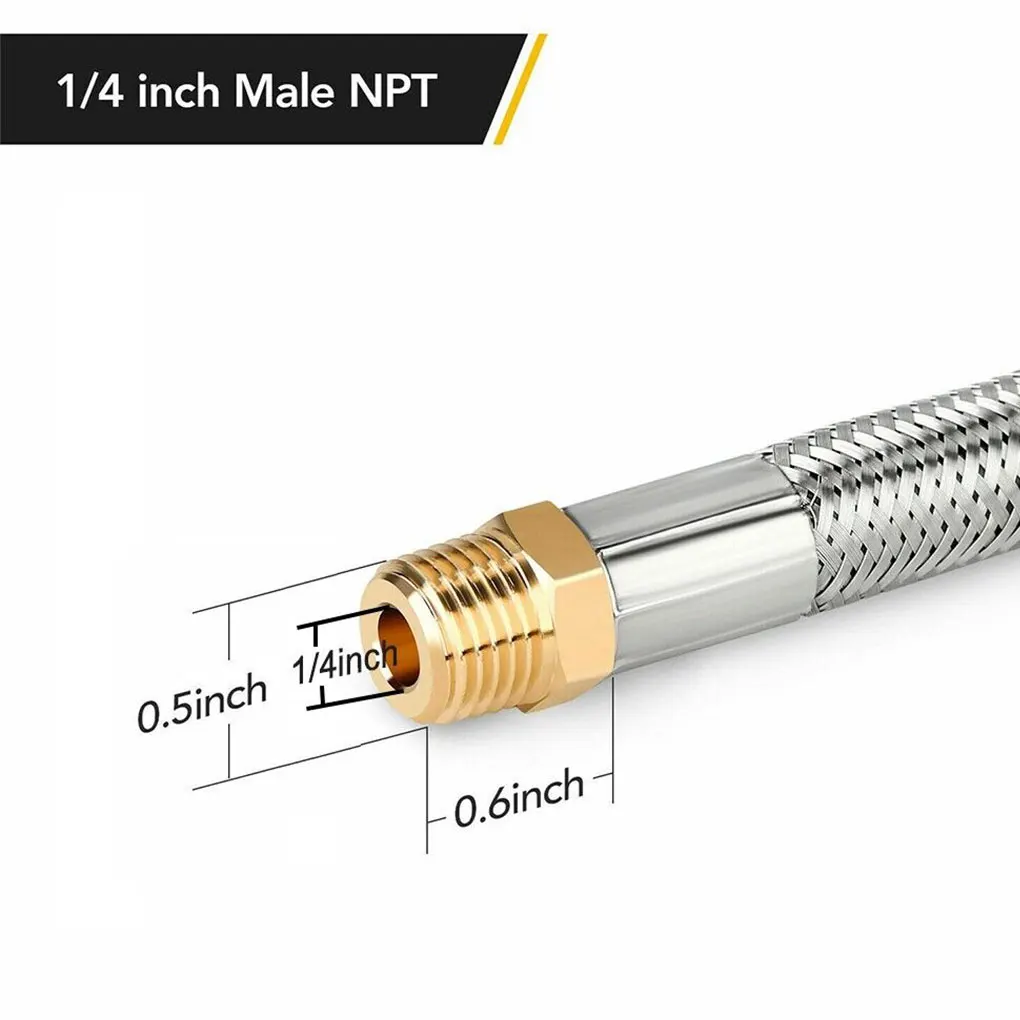 Geflochtener Propanverbindung aus Draht – robuster und verschleißfester Edelstahl und sorgfältig gefertigt, 38,1 cm