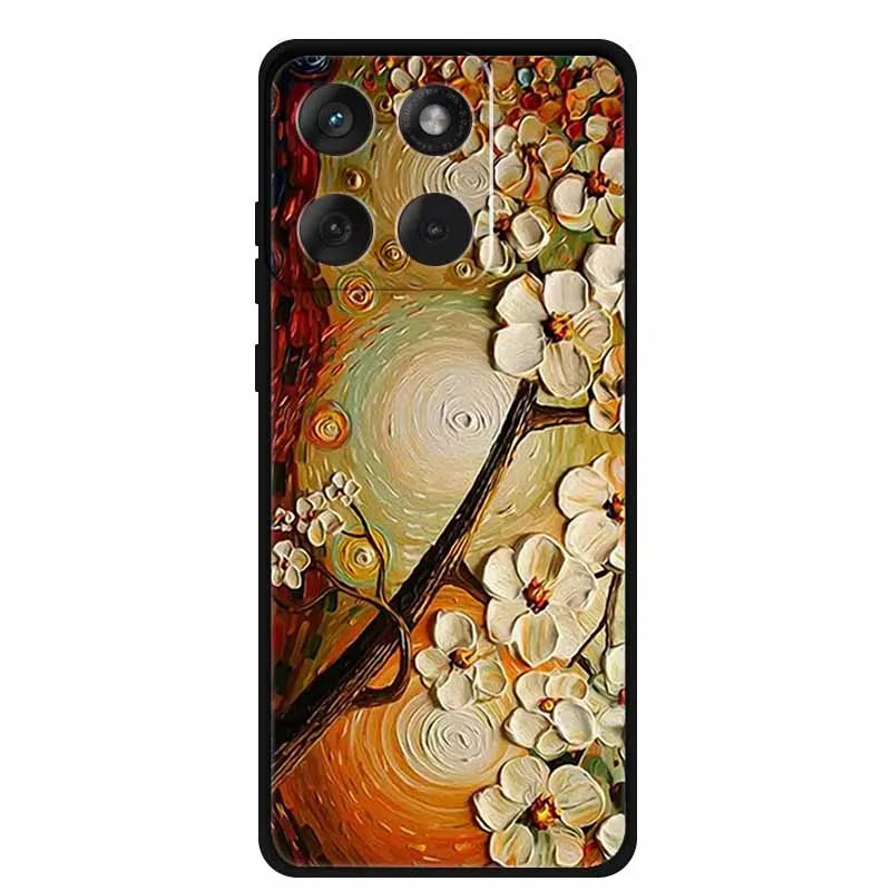 حافظة مزخرفة ثلاثية الأبعاد لهاتف موتورولا موتو X70 Air 5G حافظة ظهر ناعمة من السيليكون الأسود لهاتف موتورولا إيدج 70 2025 حافظة مضادة للصدمات #3