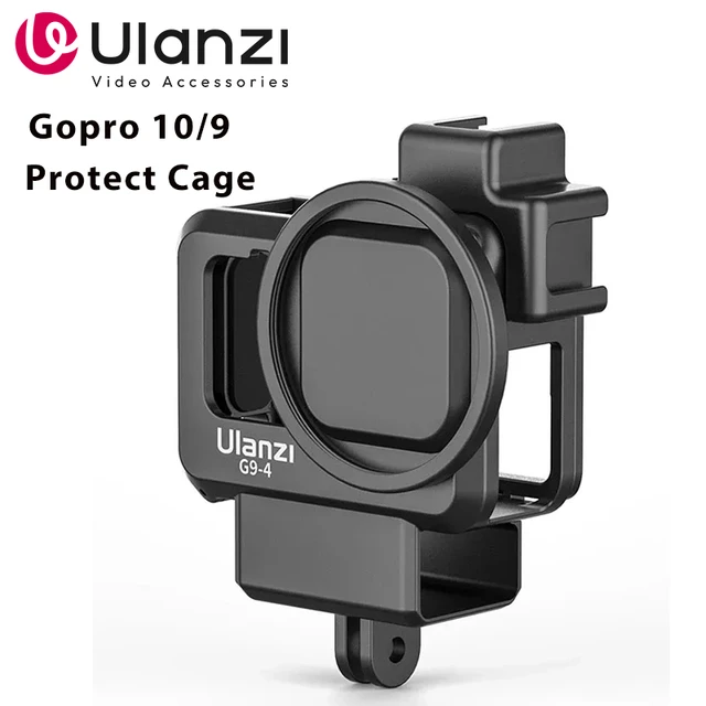 Ulanzi G9-4 Gopro 10 9 Plastic Camera Cage For Gopro Hero 9 Black 