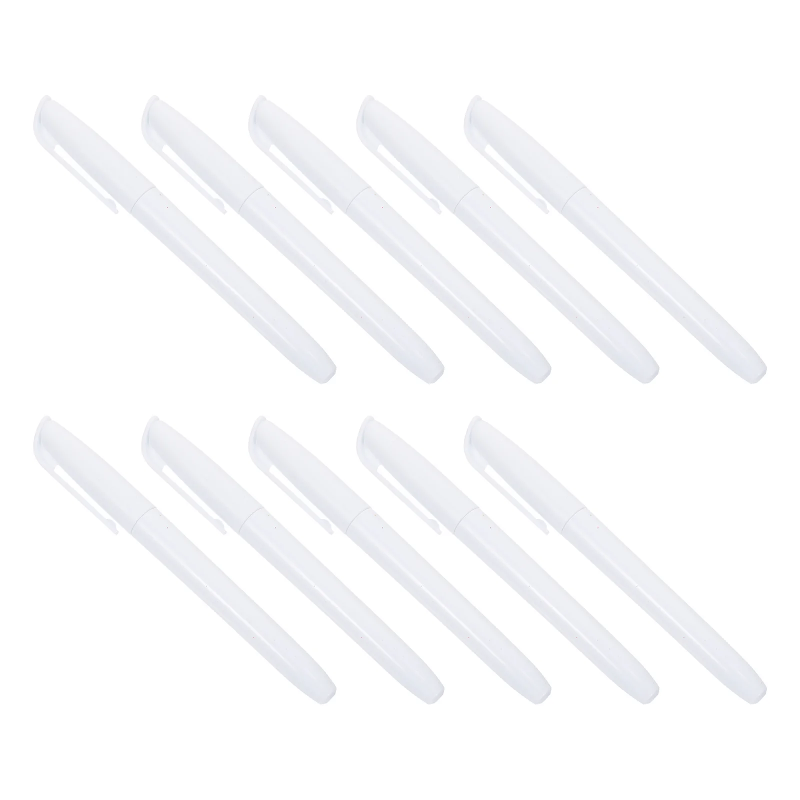 

10pcs Led Light Board Pen Erasable Blackboard Markers White Ink Waterproof Smooth Writing Wear-Resistant Tip For Glass