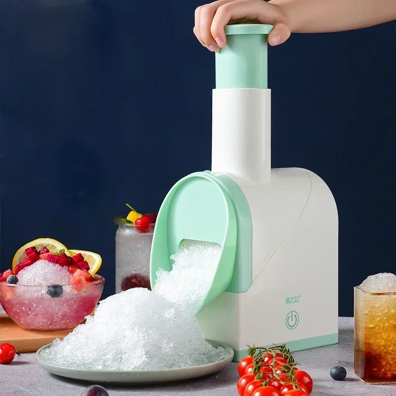 Ice Crusher usb chargeable Portable Ice slush Maker home Snow Cone Smoothie Ice Block Making Machine Ice Shaver