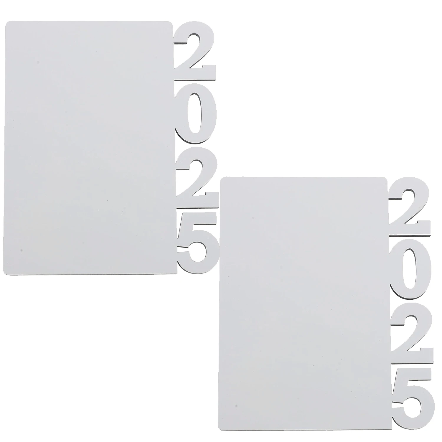 2sets Sublimation Blanks Photo Frame 2025New Year Picture Frame 2025 Graduation  Frame Hardboard Photo Frame DIY Personalized