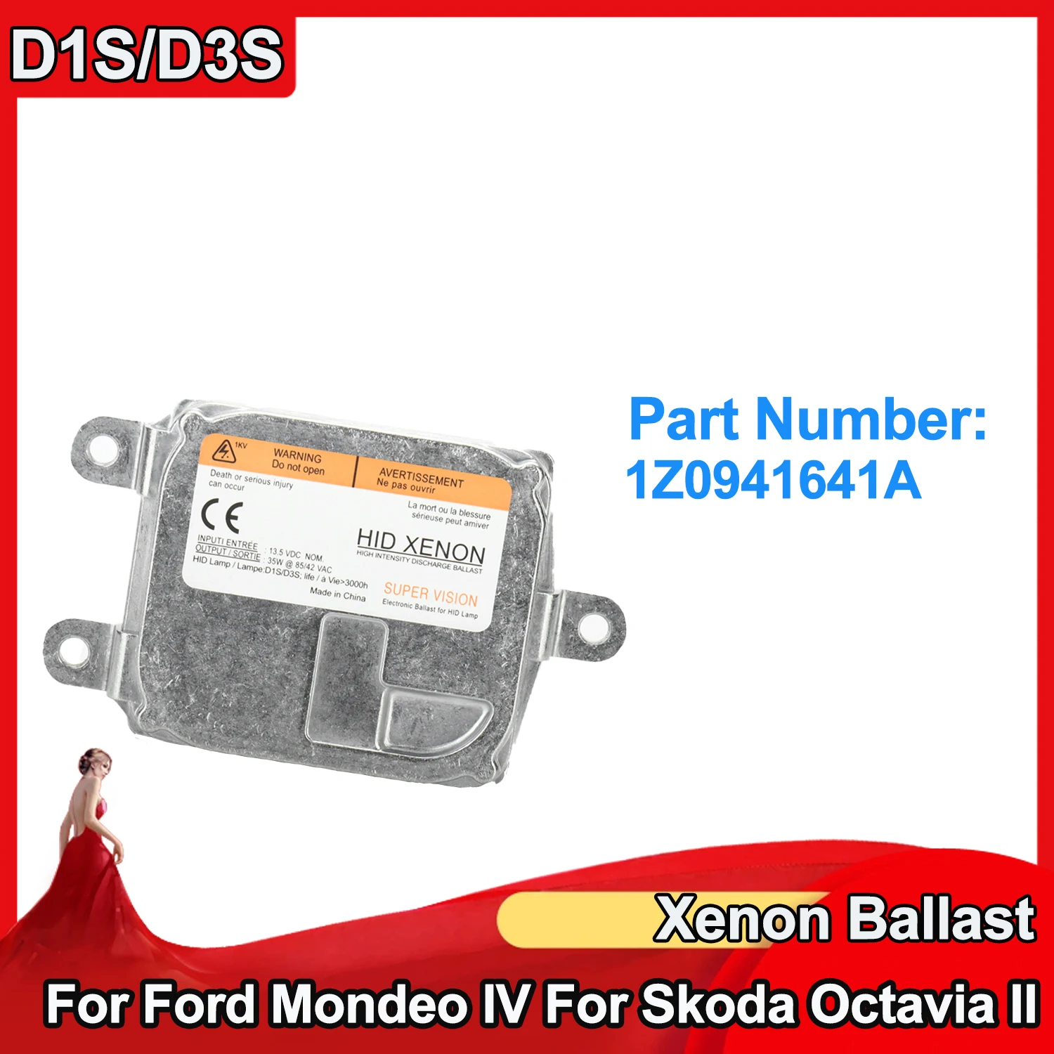 1Z0941641A D1S D3S HID Headlight Xenon Ballast Module For Ford Mondeo IV For Skoda Octavia II 1Z