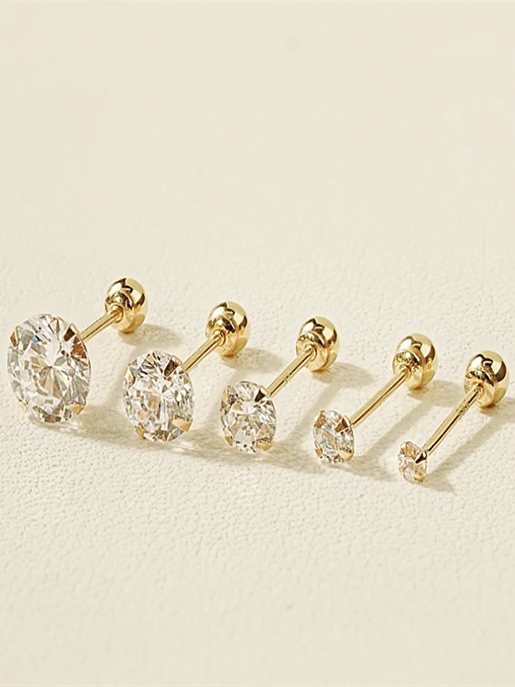 boucles-d'oreilles-a-griffes-en-or-14k-avec-diamant-unique-couleur-or-rose-invisible-a-visser-bijoux-de-luxe-clous-d'oreille-en-diamant