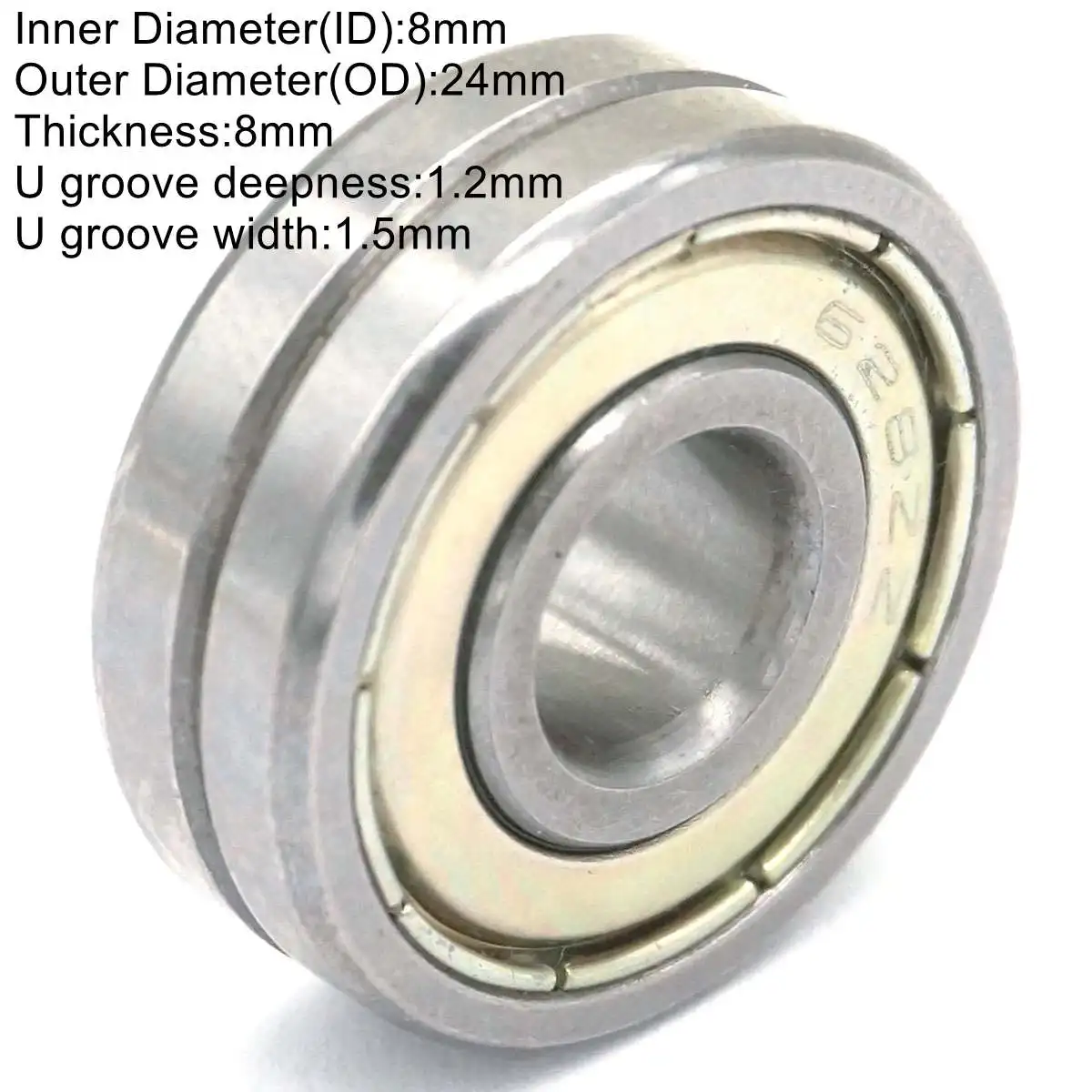 10*35*9mm V Groove breite 4,2mm Umlenkrolle Sheave Versiegelt Schiene Lager V6200ZZ – Detail 3