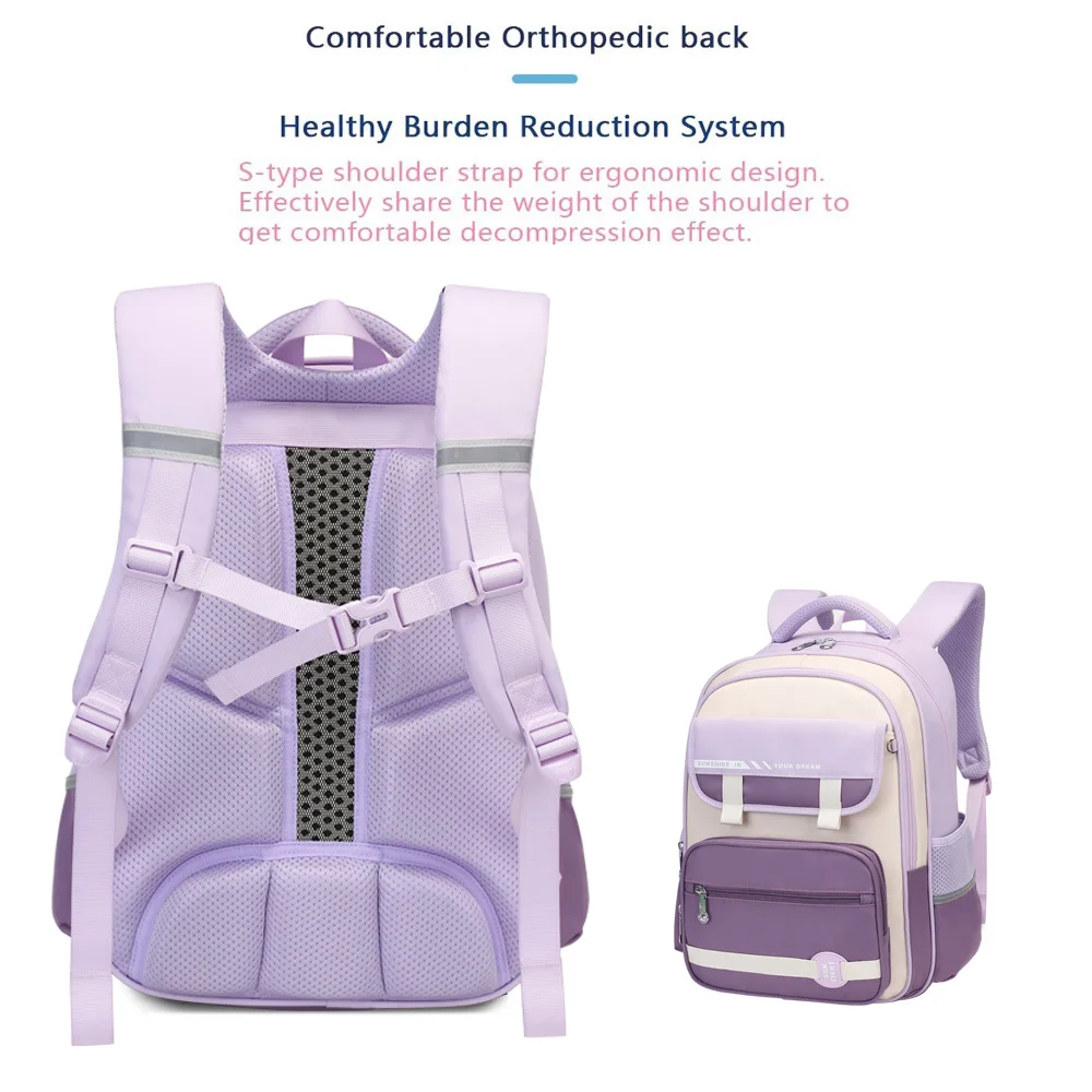 SUN EIGHT Girl School Bags Student Backpacks Waterproof