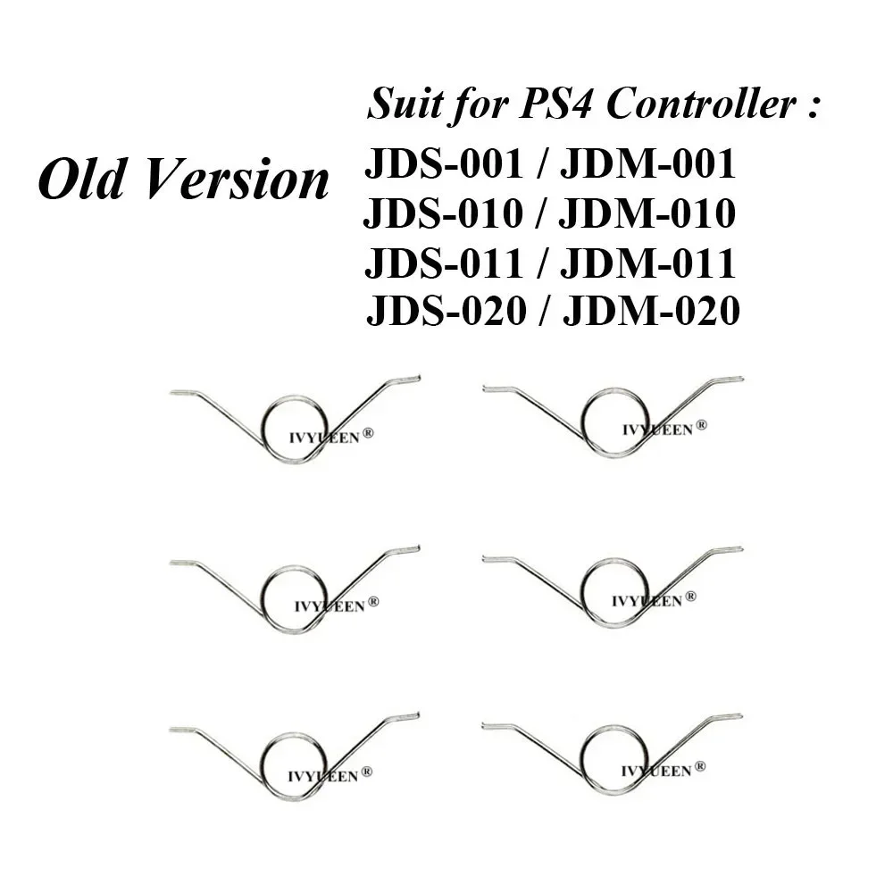 IVYUEEN 100 pcs R2 L2 Trigger Buttons Springs for Dualshock 4 5 PS5 PS4 DS4 Pro Slim Controller Spring JDM 001 010 011 030 040