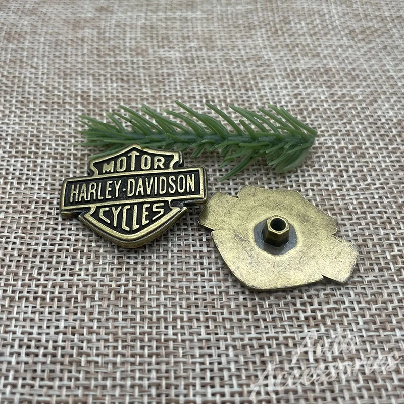 For Harley Davidson PA 1250S Motorcycle Badge Decoration Buckle DIY Refit Backpack Clothing Waistband Retro Fixing Screw Buckle view 2