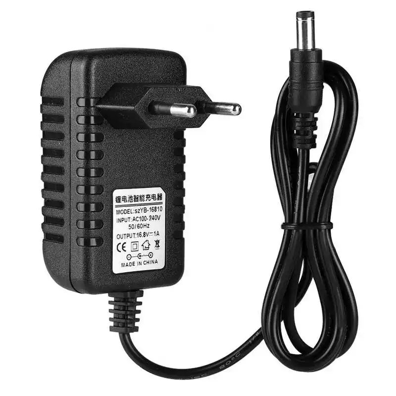 Heat resistant 16.8V/1A Battery Charger Adapter 100-240V Input Lithium Battery Charger Adapter