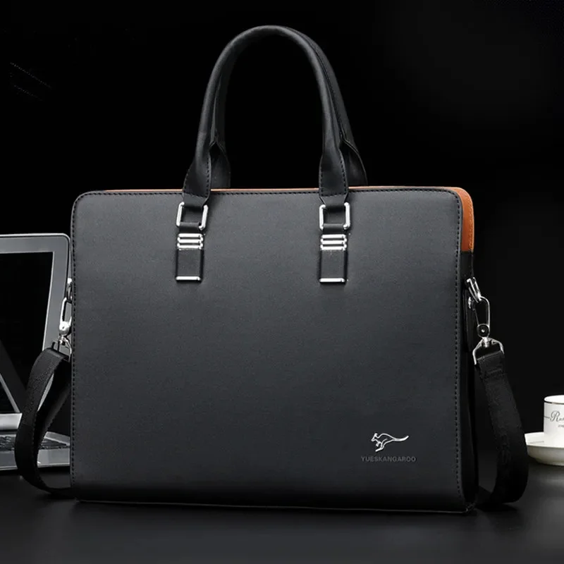 Business Horizontal Men Briefcases High Capacity Laptop Handbag Office Male Shoulder Messenger Luxury Tote Bag