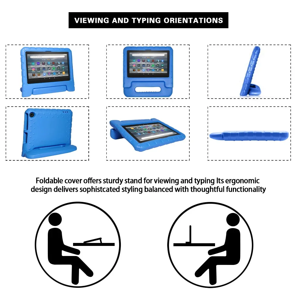 Eva tablet caso amazon kindle fogo 8 2020 mais suporte capa de fogo 7 5th 7th 9th crianças escudo protetor seguro para hd 8 6th 7th 8th