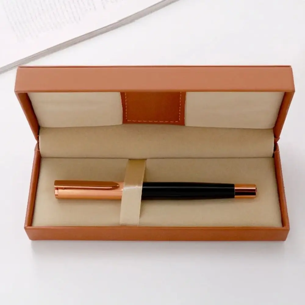 PU Material Fountain Pen Box Packaging Rectangular Gift Pen Box Writing Exquisite Luxury Pen Storage Box Business Gifts