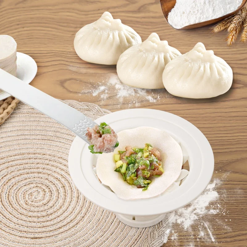 Baozi Maker Machine, Gomma Maker Stampo Gadget da cucina in plastica Strumento Panini Bao fatti in casa Preparazione Esplorazione culinaria