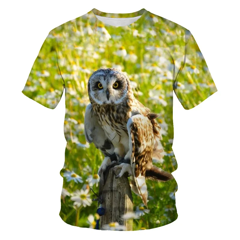 Parrot Hot Selling 3D Print Weeds Men's  Women Gym Clothes Flower Animal Bird Fashion T-Shirt Kids Oversize Shirt