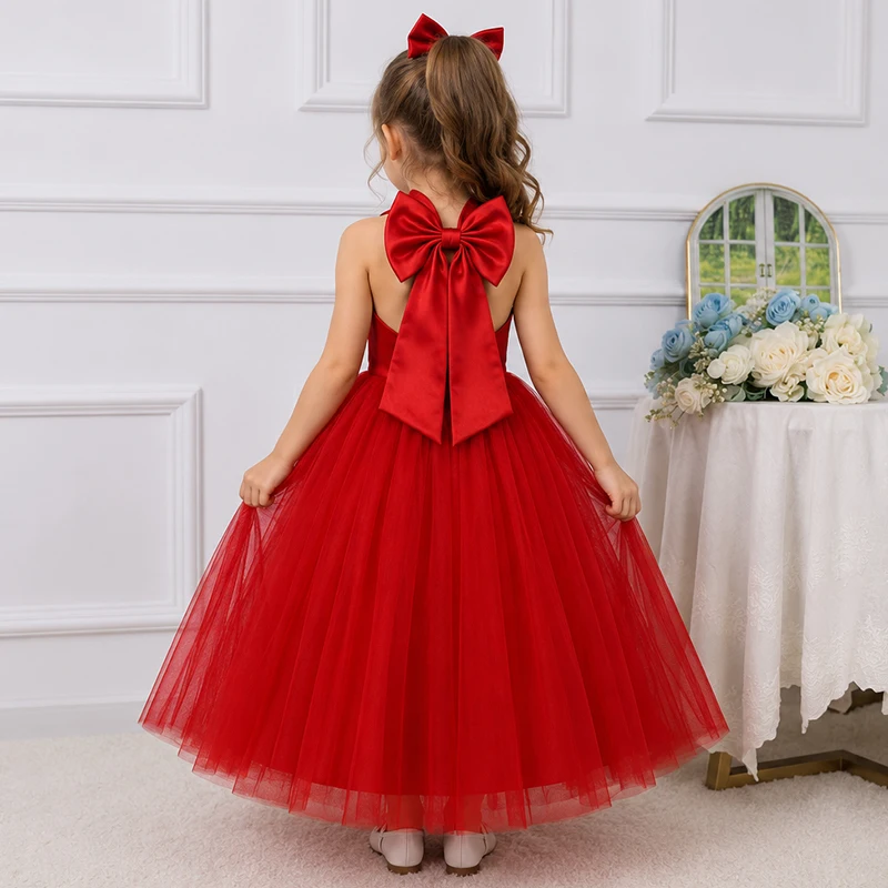 4-12 Jahre alt, Blumenmädchen-Hochzeitskleid, Ballkleid, Abendkleid, elegantes Mädchen-Geburtstagsparty-Kleid, Sommer-Kinderkleid