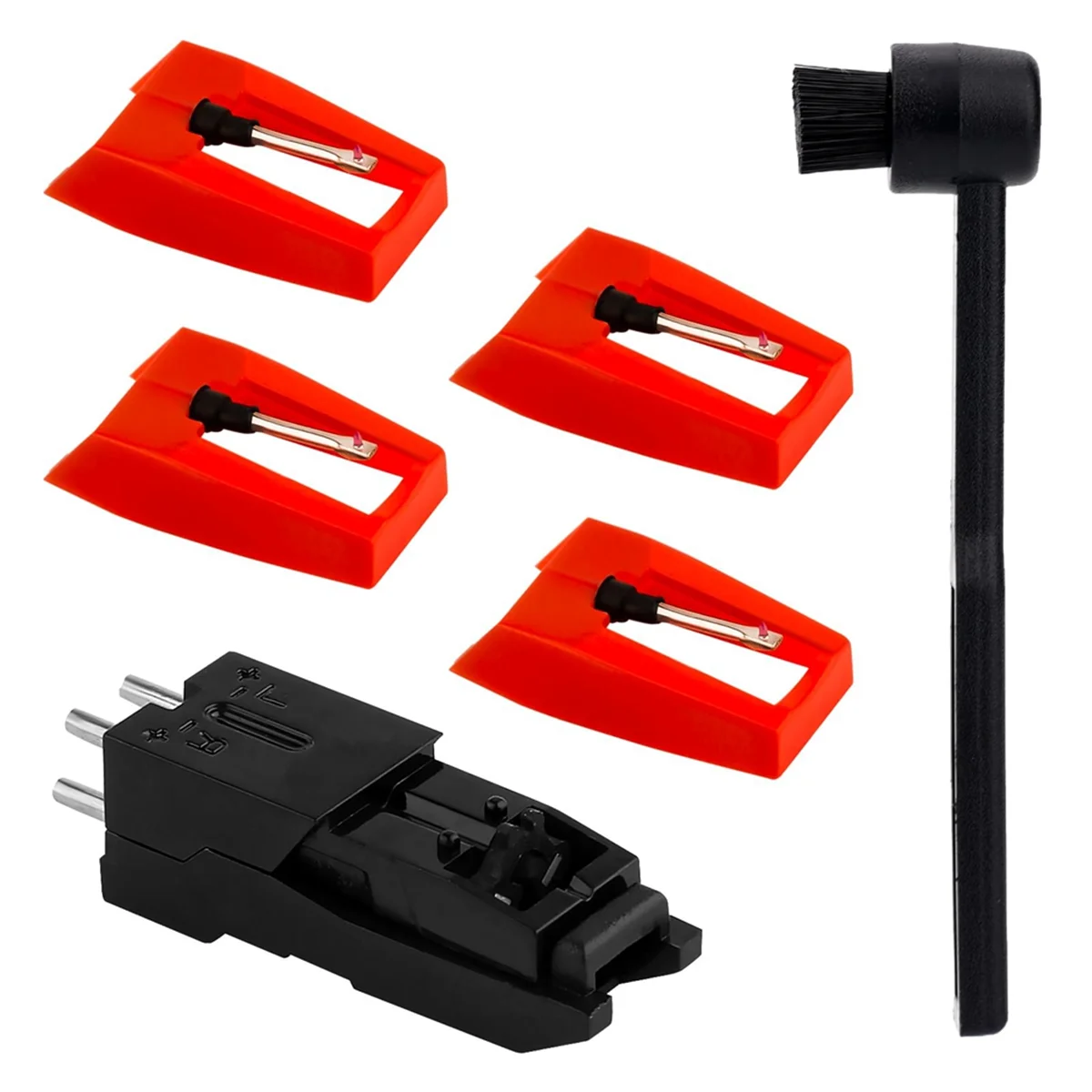 Speler Naald Vervanging, 4 stuks Diamond Platenspeler Stylus Naald, voor Crosley Victrola ION Speler LP Fonograaf XHX