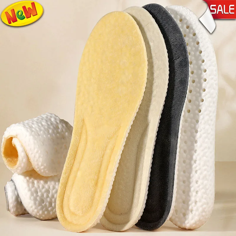 Boots Warm Insoles Man Women Sport Insoles Thick and Warm Full Insole For Shoes Sole Deodorant Breathable Cushion Running Pads