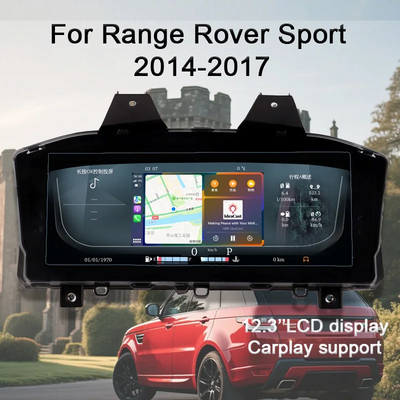 

Digital Instrument Cluster For Range Rover Sport 2014-2017/Range Rover Vogue 2013-2016 Speedometer,Dashboard,12.3'' HD