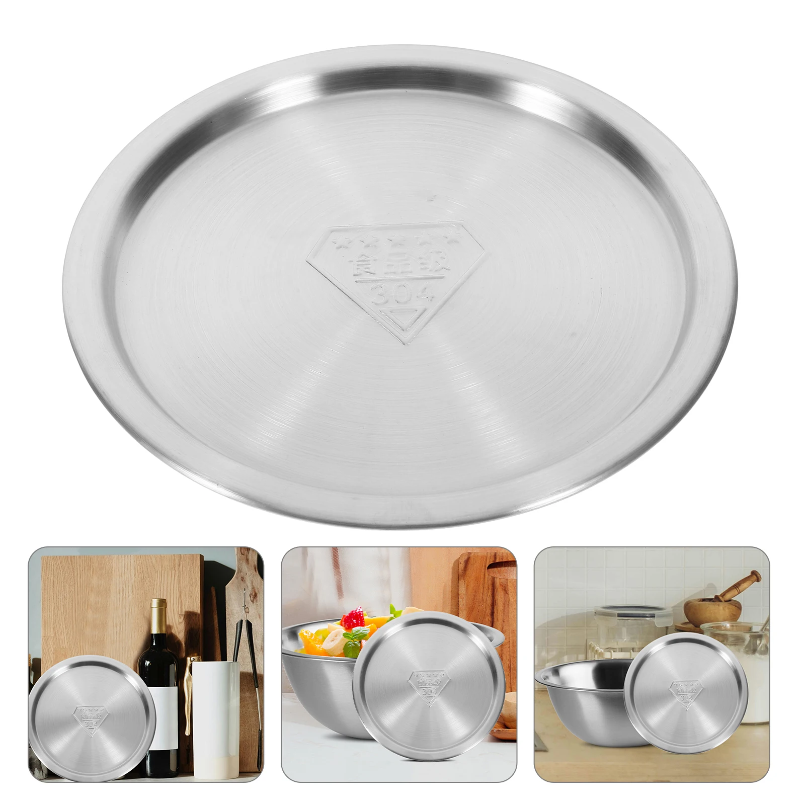 

Practical Metal Pot Cover Stainless Steel Oil Pot Lid Economical Kitchen Tool For Seasoning Pots And Saucepans 18cm