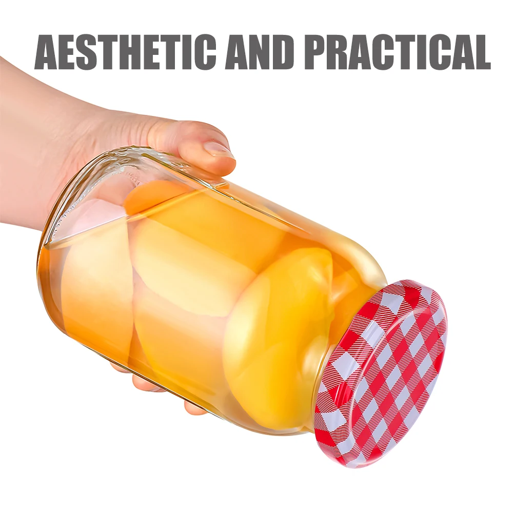 

3pcs 3 Pack Large Mouth Canning Lids and Rings Regular Apothecary Jars with Wide Mason