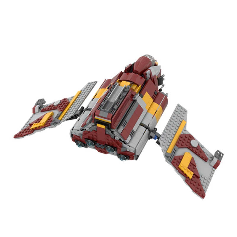 High-Tech Ster Film Shuttle Bakstenen Sci-Fi Game Sterrenschip Blokkeert Space Jet Fans Bouwen Moc Gunship Ruimteschip Unieke Klocki