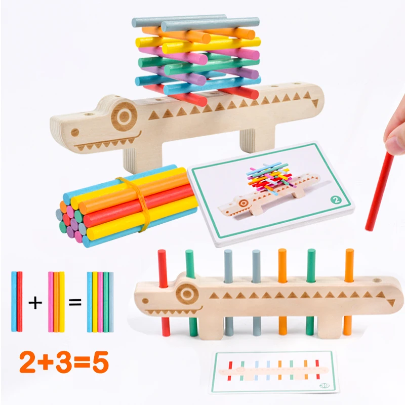 Wooden Sticks Toy Montessori Color Sorting Matching Games Fine Motor Sensory Educational Toys for Learning Activities Travel Toy