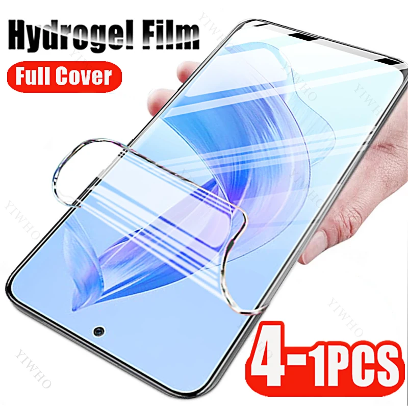 4-1pcs for Huawei Honor 90 80 Lite Pro SE GT Screen Protector Soft Hydrogel Film for Honor X 50 50i 40 40i 5 6 7 8 9 7a 8a 9a 5G