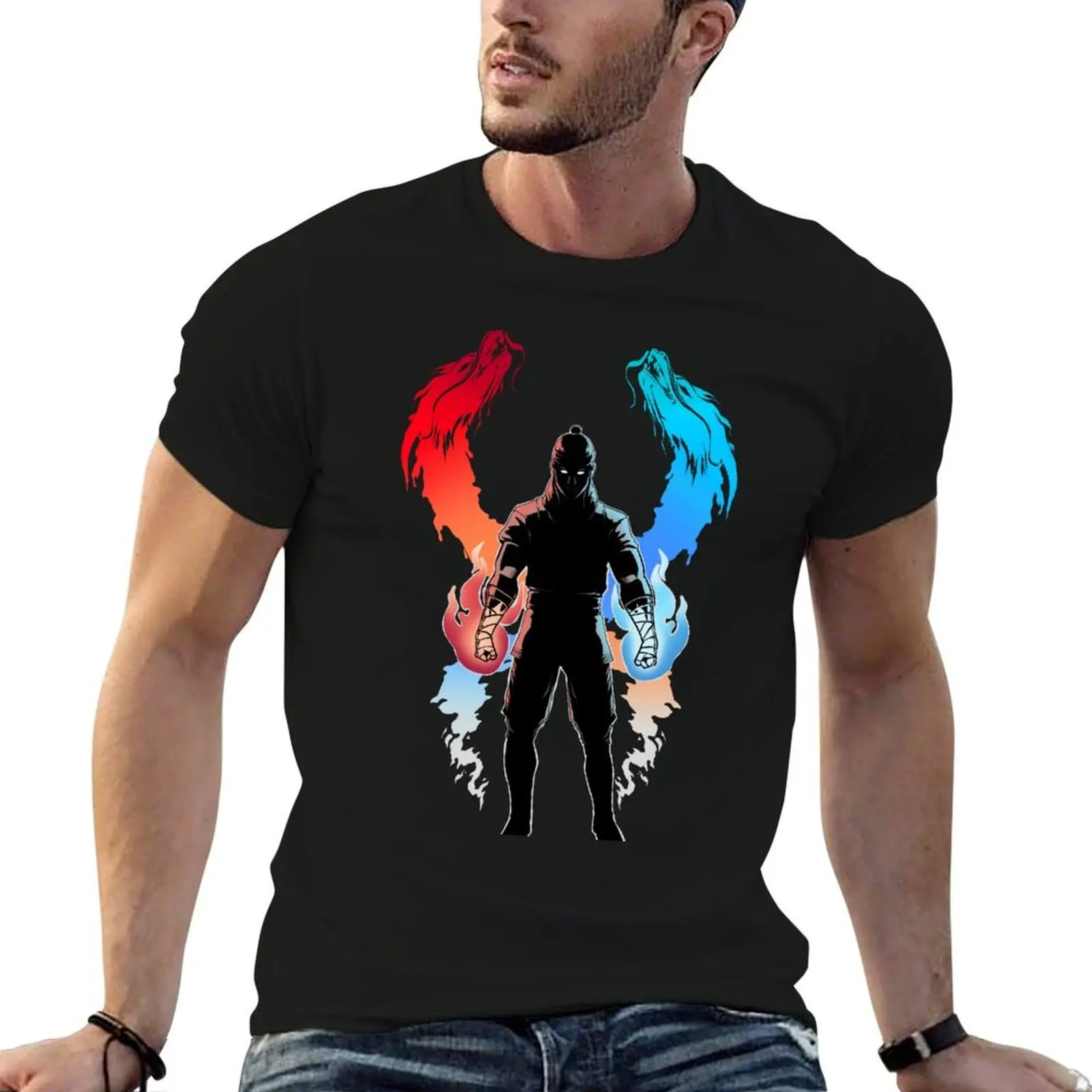 Fire God Liu Kang (Shadowed #2) T-Shirt graphic tee shirt luxury designer clothing for men