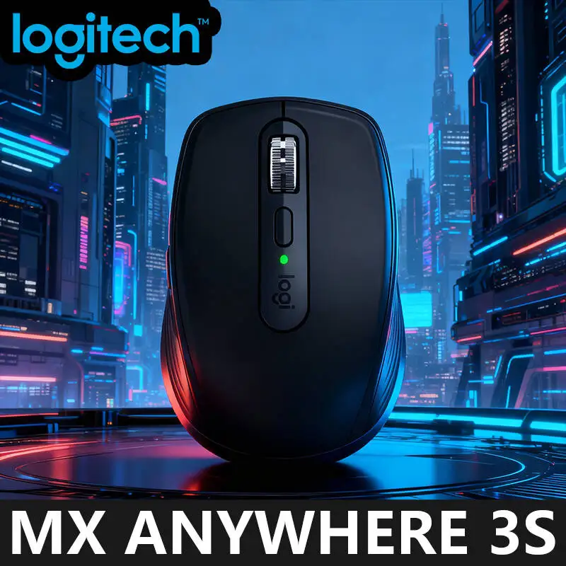 

Logitech MX Anywhere 3S Wireless Mouse, 8000 DPI Darkfield, MagSpeed, 10m Range, USB-C Charge, Logi Bolt, 3-Device, Windows