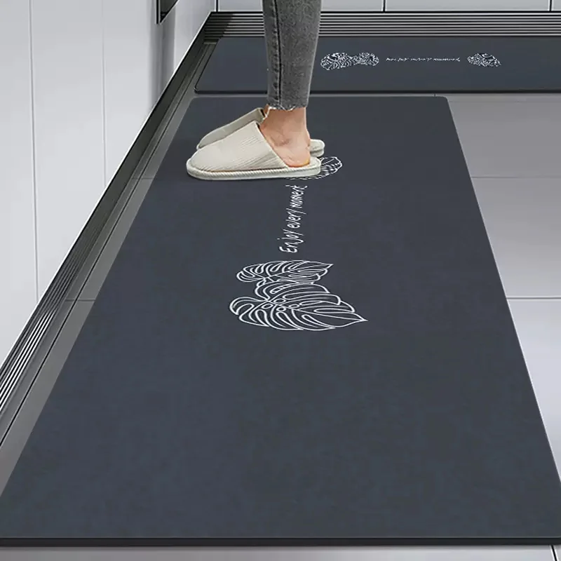 

Absorbent Kitchen Floor Mat Waterproof Kitchen Carpets Non-Slip Long Area Rugs Bathroom Mats Entrance Doormats For Living Room