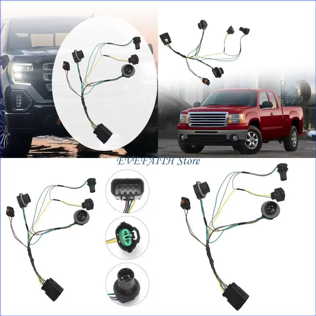 

124B Premium Plastic Front Light Harness Connector For 1500 2500HD 3500HD Trucks 15841610