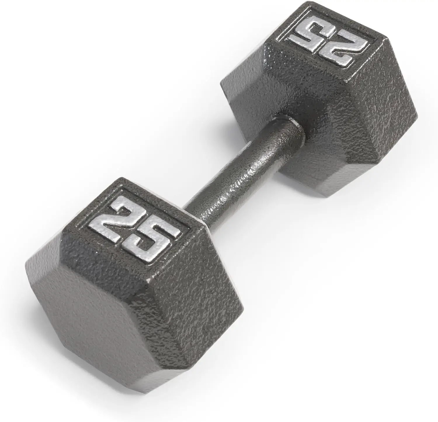 Hexagonal Cast Iron Dumbbells - Non-Rolling Design, Sizes 3 to 100 lbs, Sold Individually for Home Gym