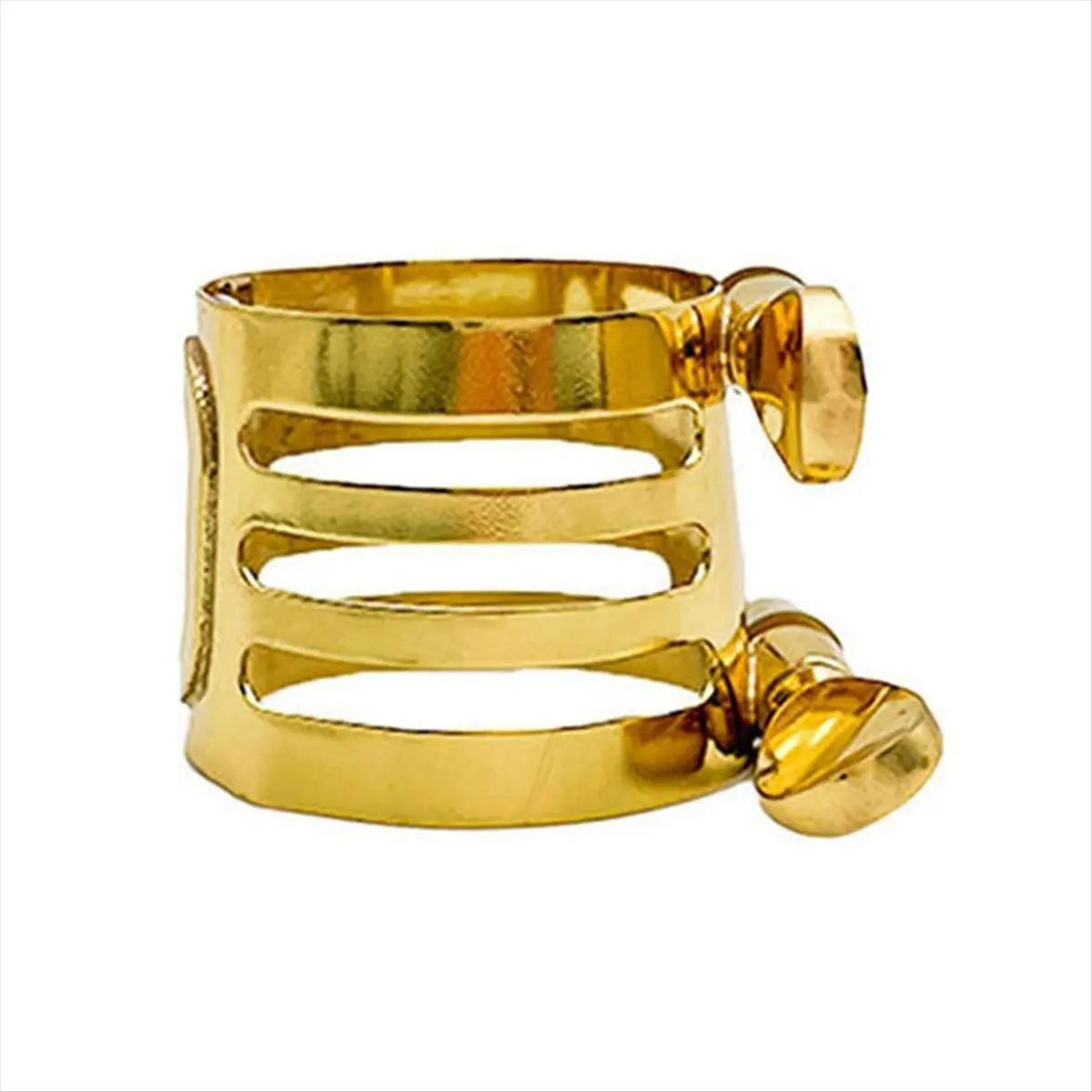 ONGE المعادن الساكسفون المعبرة غطاء الذهب اللون ساكس تثبيت كليب حلقة النحاس ضمد