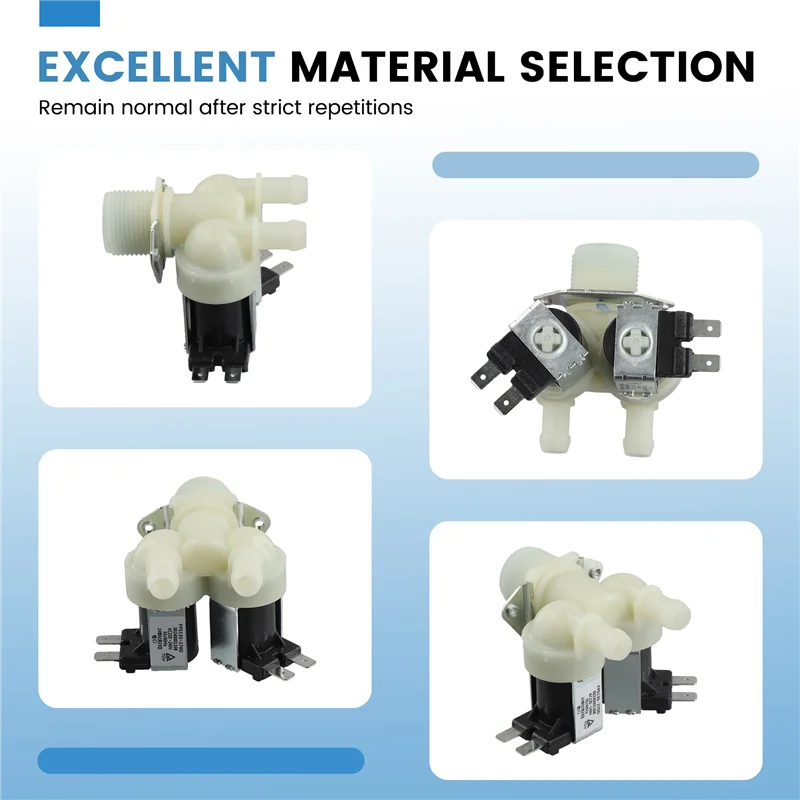 ~Durable FPS135-270G 0024000126B Water Inlet Double Valve Solenoid Valve For Haier Automatic Drum Washing Machine