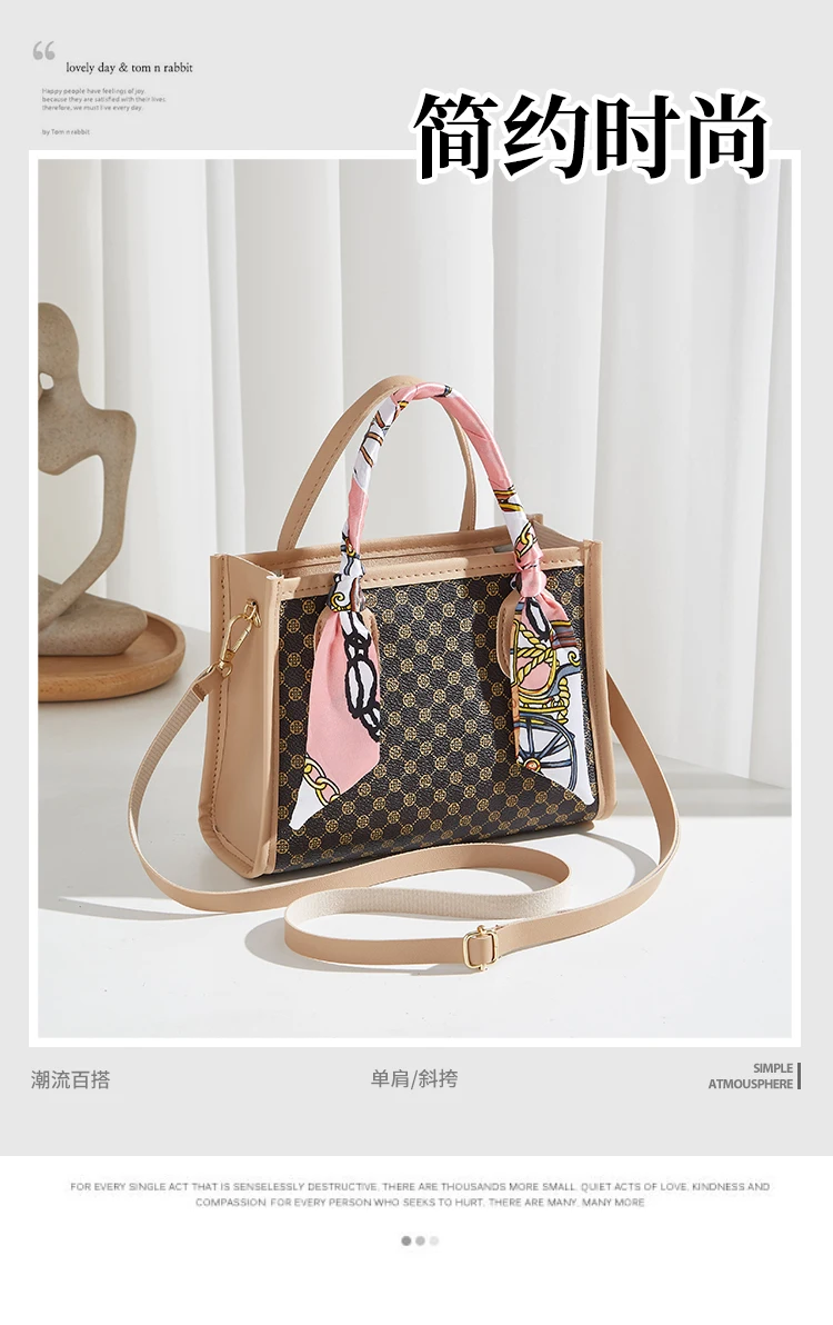 PU-Leder Casual Crossbody-Taschen für Damen Luxus Designer Handtasche Große Kapazität Reise-Schultertasche Sac – Detail 1