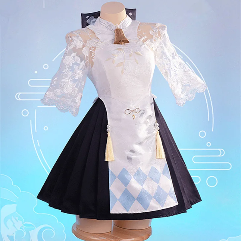 

Ganyu Daily Fashion Cheongsam Dress Game Genshin Impact Cosplay Costume Anime Women Role Play Clothing Sizes S-XL 2024 Stock
