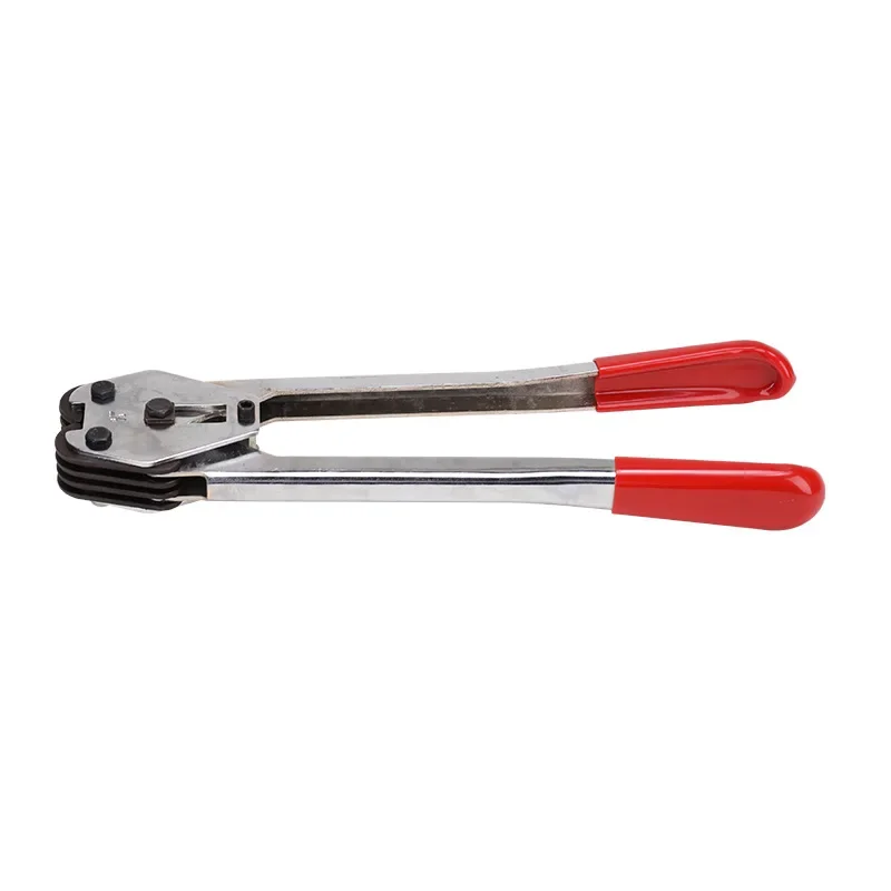 Baler set, packing pliers tensioner, packaging material holder