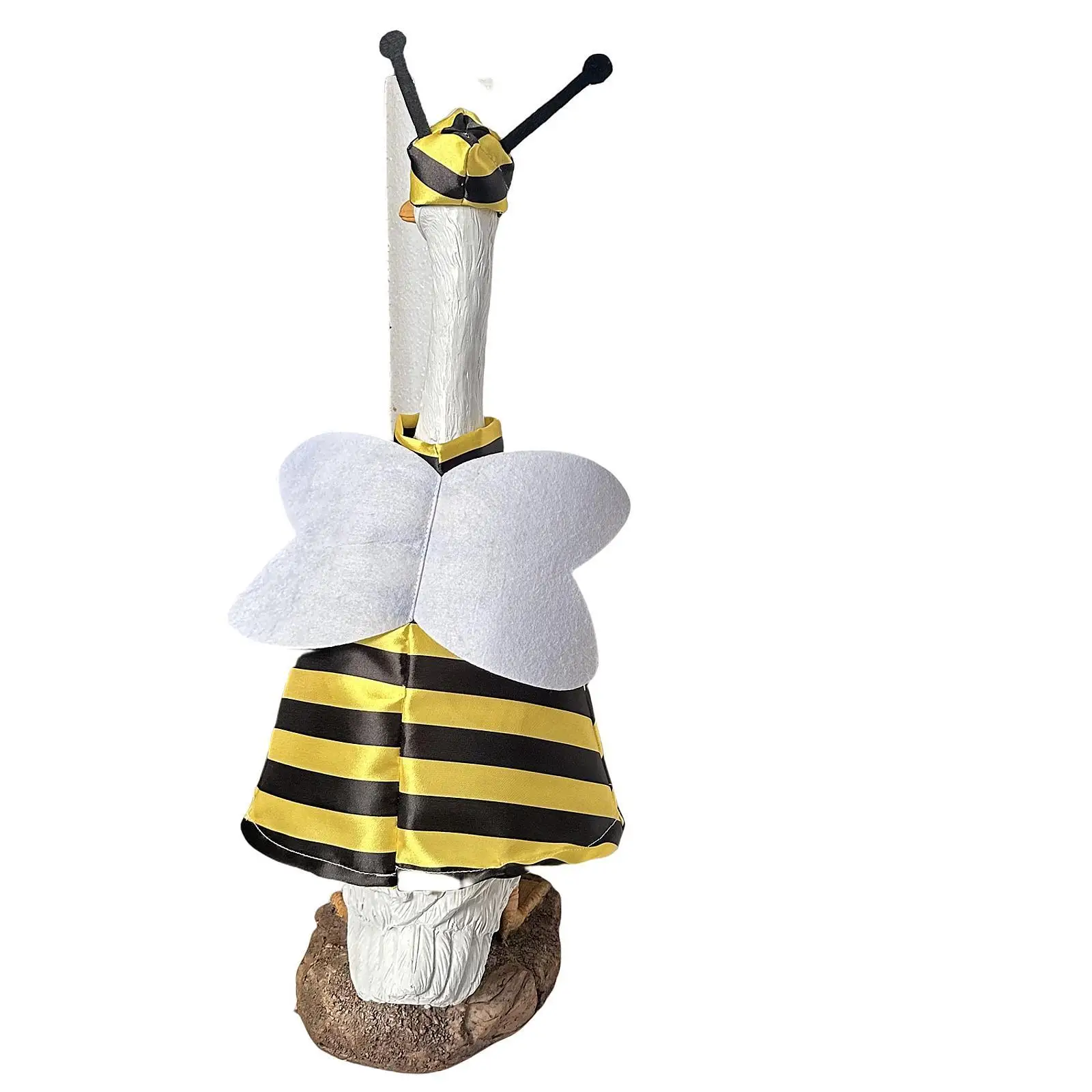 Bee Porch Goose Outfit Fits 23" H Statue Goose Clothes for Festival Lawn
