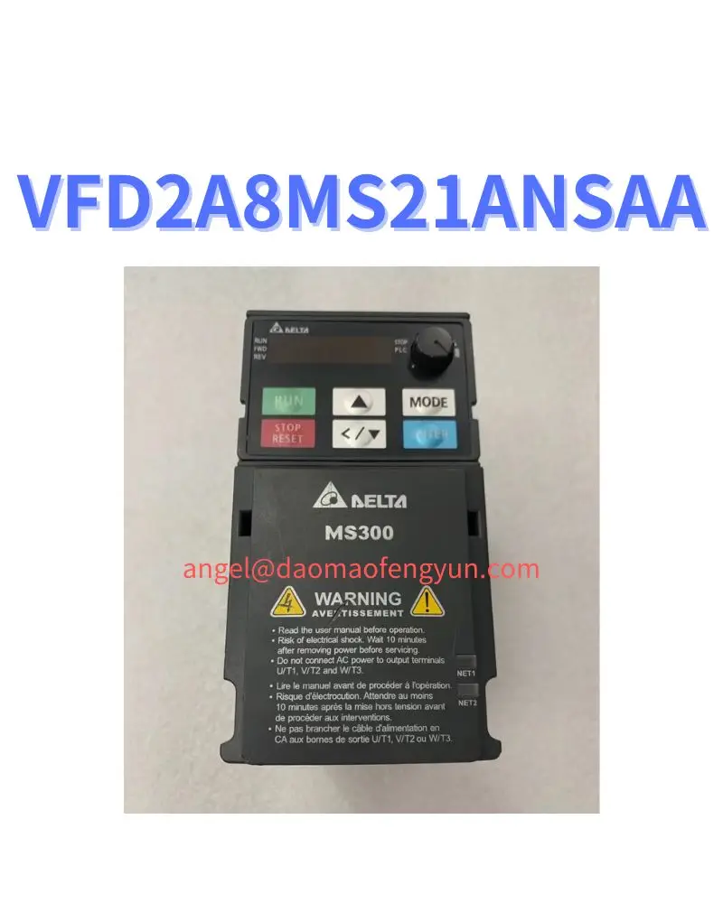 VFD2A8MS21ANSAA Used inverter 0.4kW operating function OK