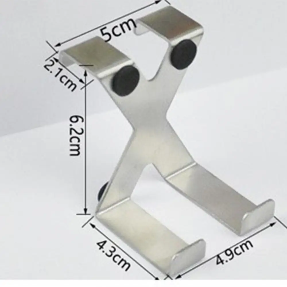 1/2/3PCS Edelstahl Tür Haken Hängen Küche Schrank Kleiderbügel Tür Zurück Typ Starke Praktische hause Zubehör