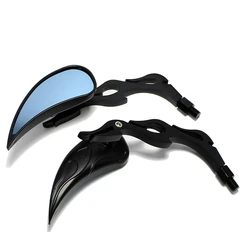 Motorcycle Custom black rearview Mirrors Mini Mirror For Harley Dyna Softail Sportster Road King Electra