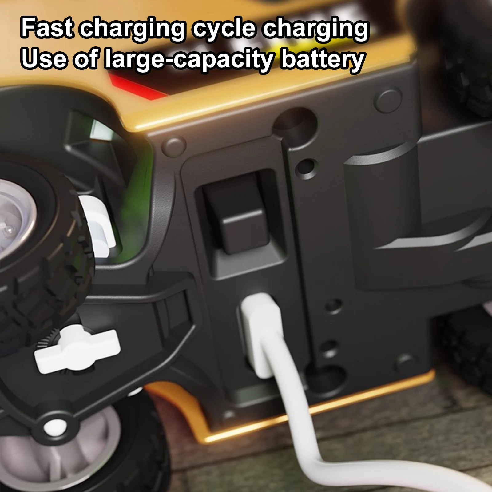 

1/64 RC Construction Vehicles with Lights & Sounds Remote Controlled Alloy Forklift Toy Car Model for Adults Kids Boys and Girls