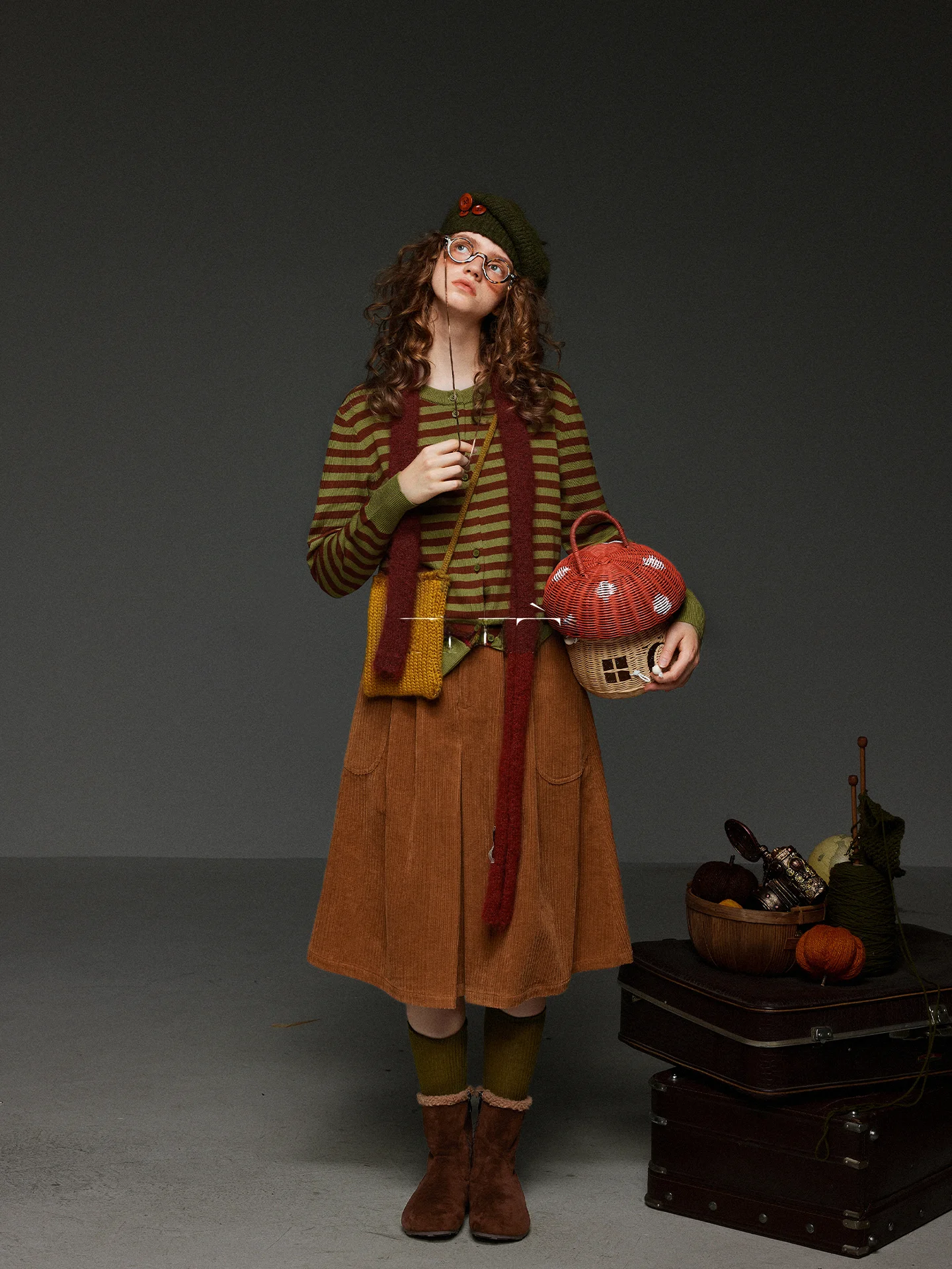 

TNIT Retro Striped Single Button Open Cardigan Sweater Women's Loose Lazy Slimming Versatile Knitted Outerwear Spring 2026