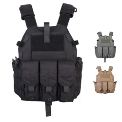 Emersongear For 094K] 파우치형 전술 조끼 바디 아머 플레이트 캐리어(매그백 포함) 사냥용 에어소프트 전투 보호용 11.11 세일