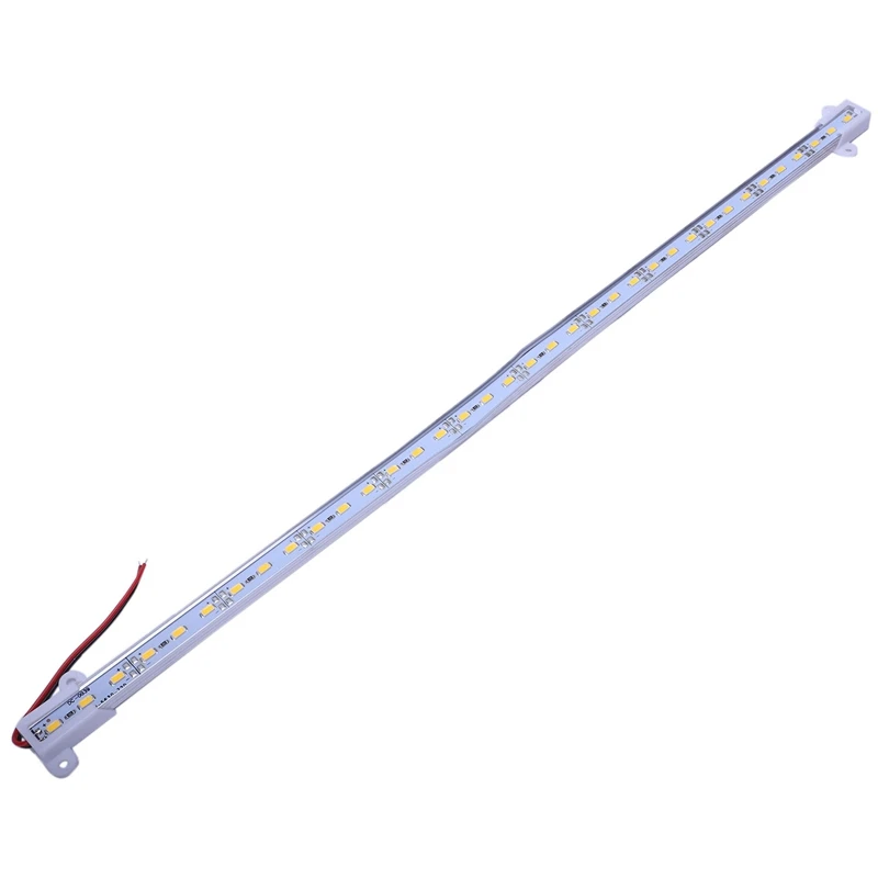 4X 50CM 12V 36 LED 5630 SMD Hard Strip Bar Light Aluminum Rigid Warm White