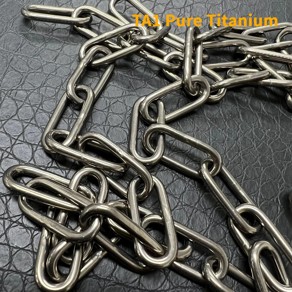 

Wholesale 1-5Meter Solid Pure Titanium Chain 12.3mm Hanging Swing Chain Lifting Pet Industry Welded Binding Chain Clothing Liner