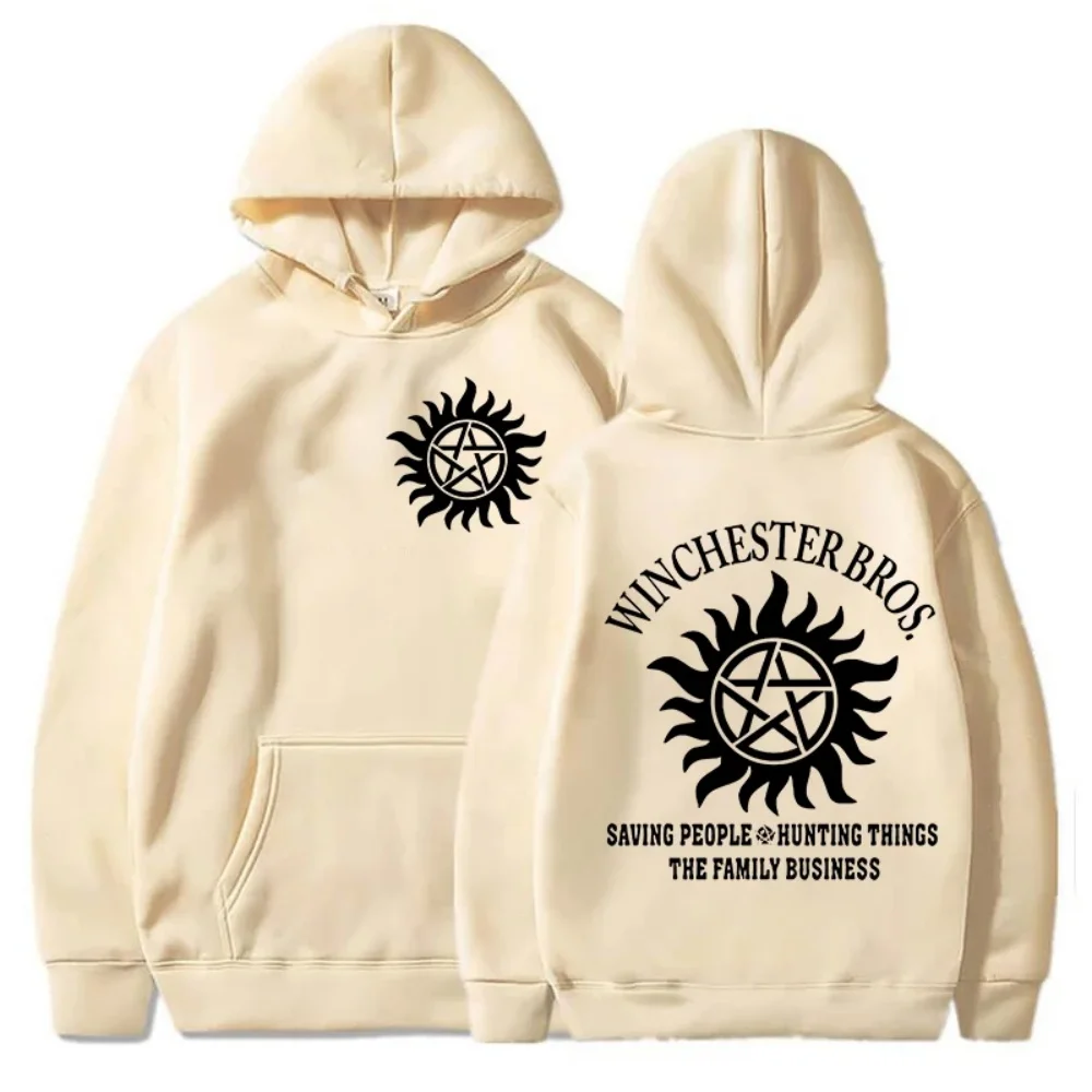 2026 Neue Jugendmode Supernatural Hoodie Punk-Stil Trendiger Bedruckter Pullover Retro Streetwear Oberteil – Detail 10